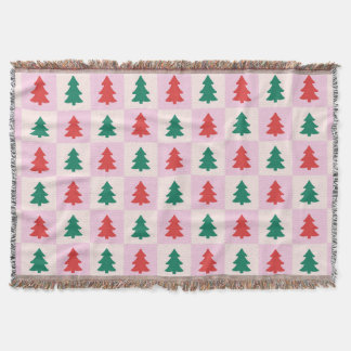 Christmas Trees Throw Blanket スローブランケット