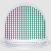 Christmas Trendy Checks Custom Photo Holiday Cards (裏面)