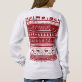 Christmas tress and deer ,sweat-shirt for women  スウェットシャツ (裏面)
