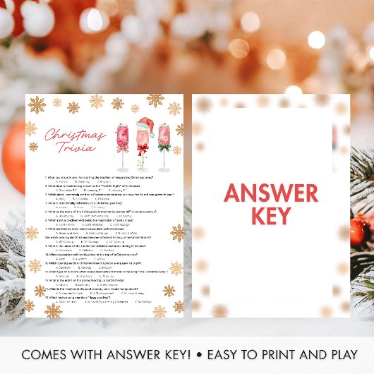 Christmas Trivia Game シーズンカード