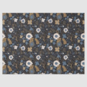 Christmas Tropical Coastal Blue Hibiscus Floral  薄葉紙 (正面)