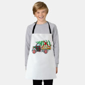 Christmas Truck エプロン (着用した状態)