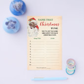Christmas Tune Santa Game Cardの名前 チラシ (シングル)