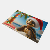 Christmas Turtle ドアマット (アングル)