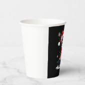 Christmas Tuxedo Cat Santa Scarf Ugly Xmas Women G 紙コップ (右)