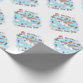 Christmas Unicorn ラッピングペーパー (角)