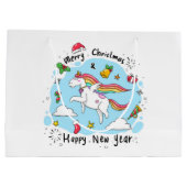 Christmas Unicorn ラージペーパーバッグ (裏面)