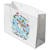 Christmas Unicorn ラージペーパーバッグ (裏面アングル)