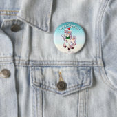 Christmas Unicorn Cartoon 缶バッジ (インサイチュ)