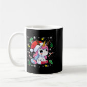 Christmas Unicorn Cute Magical Xmas Toddler Girls  コーヒーマグカップ (左)