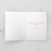 Christmas Unicorn Dreamland Kids Card シーズンカード (内部)