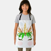 Christmas Unicorn Face エプロン (インサイチュ)
