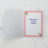 Christmas Unicorn Folded Greeting Card カード (内部)