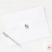 Christmas Unicorn Long Sleeve T-Shirt ハートシール (封筒)