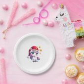 Christmas Unicorn T-Shirt (3) ペーパープレート (パーティー)
