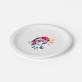 Christmas Unicorn T-Shirt (3) ペーパープレート (アングル)