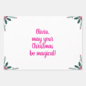 Christmas Unicorn Wrapping Paper ラッピングペーパーシート (正面3)