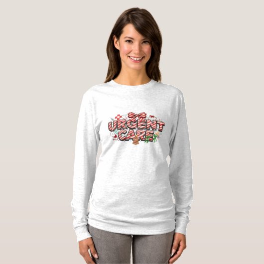 Christmas Urgent Care Long Sleeve  Tシャツ (正面フル)