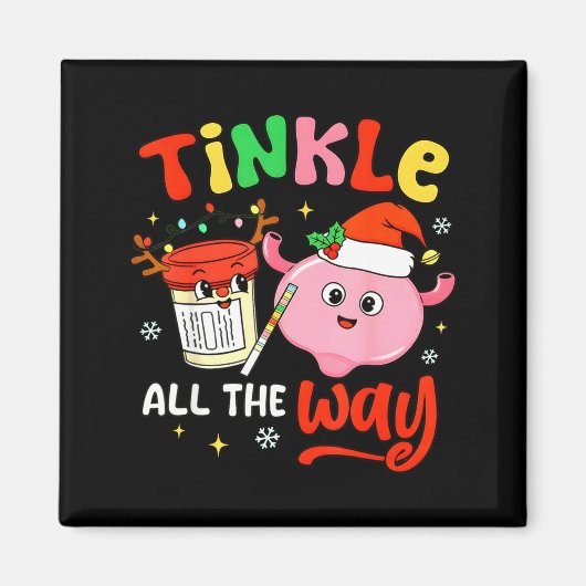 Christmas Urologist Nephrologist T Healthcare Work マグネット (正面)