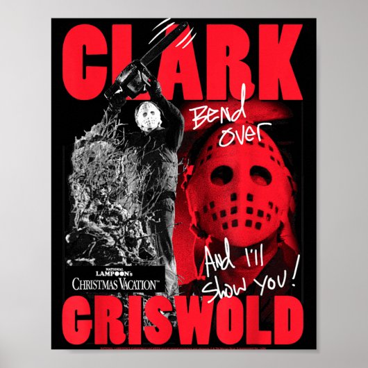 Christmas Vacation Clark Griswold Hockey Mask Holi ポスター (正面)