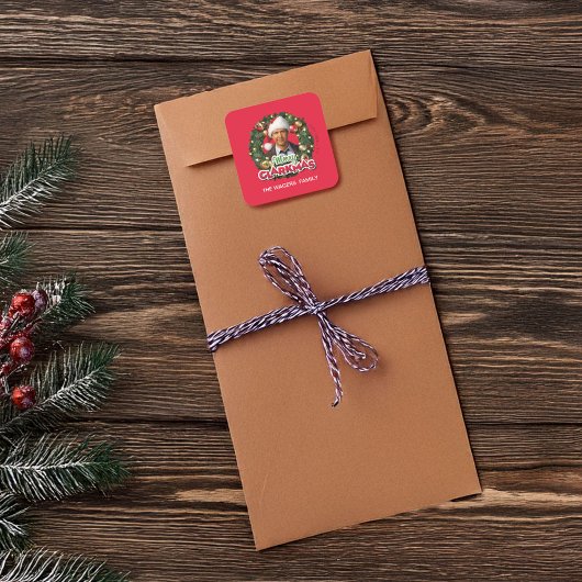 Christmas Vacation | Merry Clarkmas - Personalized スクエアシール