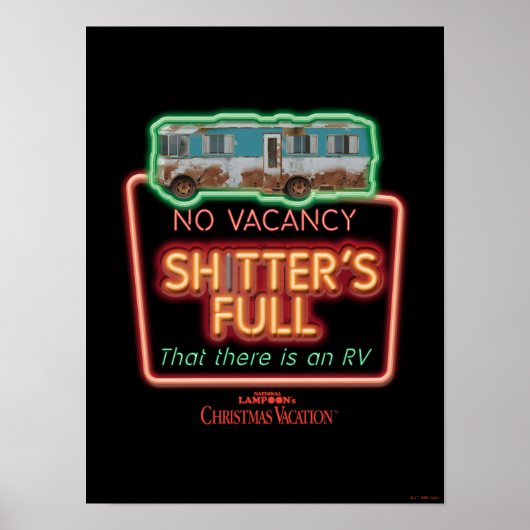 Christmas Vacation | Sh*tter's Full Neon Sign ポスター (正面)