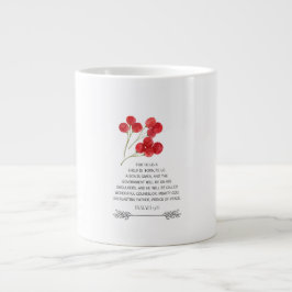 Christmas Verse Mug Isaiah 9:6 ジャンボコーヒーマグカップ