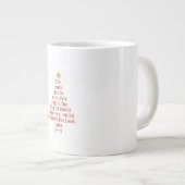 Christmas Verse Mug Luke 2:11 ジャンボコーヒーマグカップ (正面右)