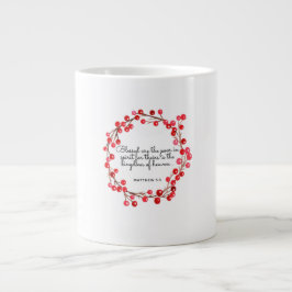 Christmas Verse Mug Matthew 5:3 ジャンボコーヒーマグカップ