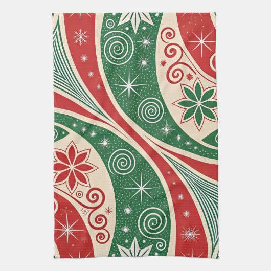 Christmas Vibes キッチンタオル (縦)