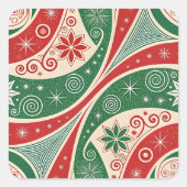 Christmas Vibes スクエアシール (正面)