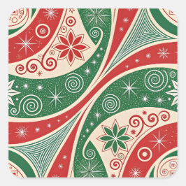 Christmas Vibes スクエアシール