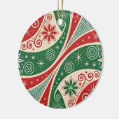 Christmas Vibes セラミックオーナメント (左)