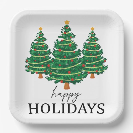 Christmas Vibes ペーパープレート (正面)