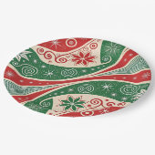 Christmas Vibes ペーパープレート (アングル)