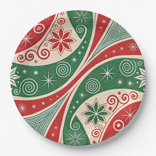 Christmas Vibes ペーパープレート (正面)