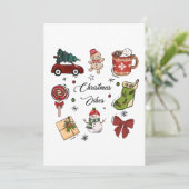 Christmas Vibes Holiday Sticker Pack 招待状 (スタンド正面)