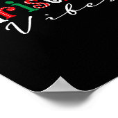 Christmas Vibes Santa Hat, Holly, Holiday Vibes Ch ポスター (角)