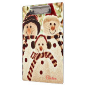 Christmas Vibes Snowman Celebration クリップボード (左)