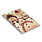 Christmas Vibes Snowman Celebration ノートブック (右側)