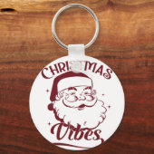 Christmas Vibes Vintage Design キーホルダー (裏面)