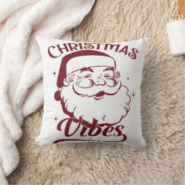 Christmas Vibes Vintage Design クッション