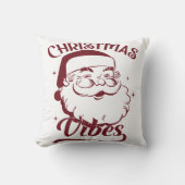 Christmas Vibes Vintage Design クッション (正面)