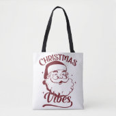 Christmas Vibes Vintage Design トートバッグ (正面)