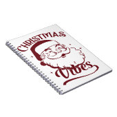 Christmas Vibes Vintage Design ノートブック (右側)