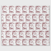 Christmas Vibes Vintage Design ラッピングペーパー (フラット)