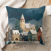 Christmas Village クッション (ブランケット)