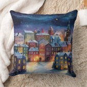 Christmas Village クッション (ブランケット)