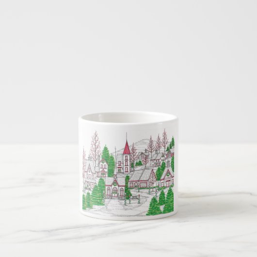 Christmas Village Espresso Mug エスプレッソカップ (正面)