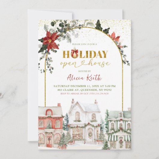 Christmas Village Holiday Open House 招待状 (正面)